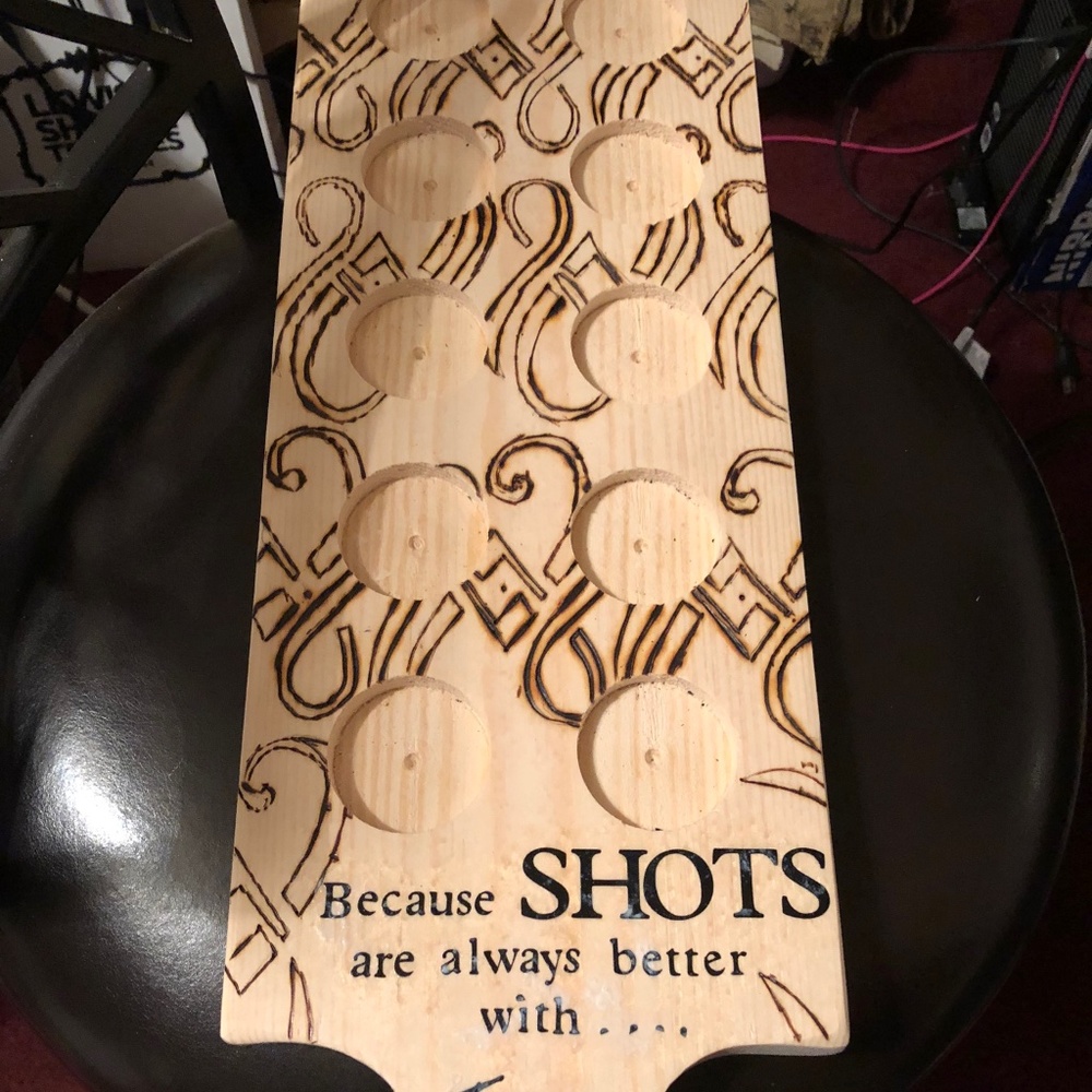 10 Shot drink or dessert Paddle